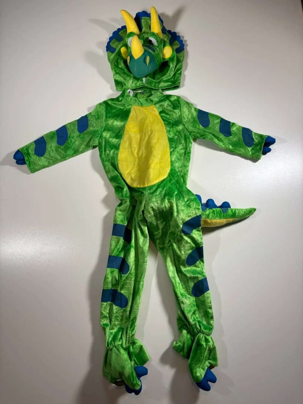 Spooktacular Creations Toddler Triceratops Costume 3T Plush Dinosaur
